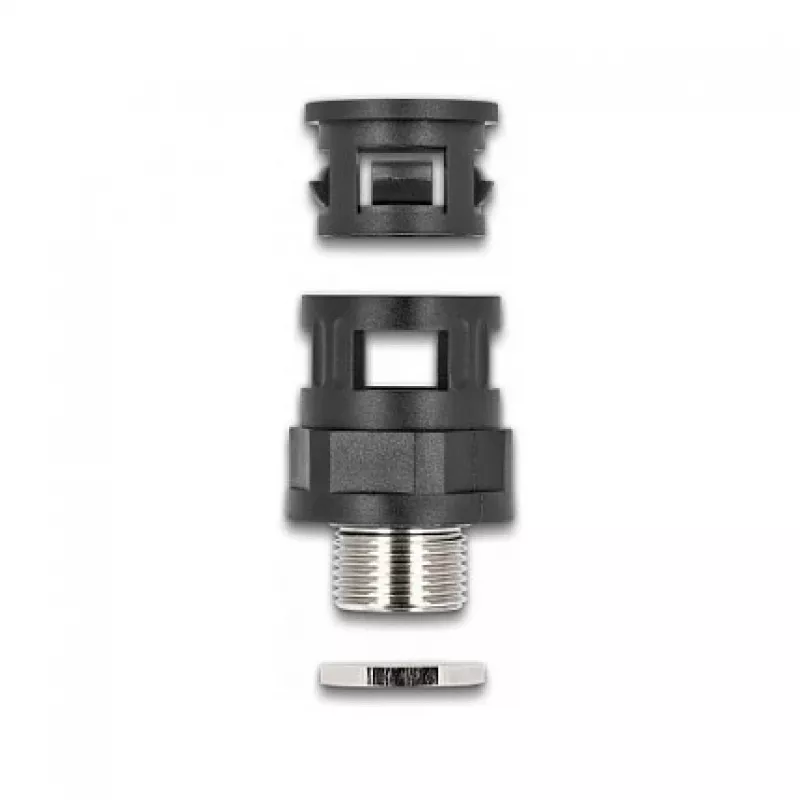 Racor para tubo DeLOCK 60455 M25 negro latón plástico 2 uds.