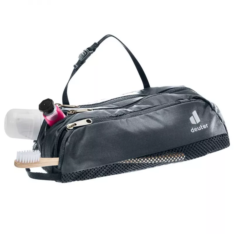 Neceser DEUTER Wash Bag Tour II — neceser de viaje compacto, negro