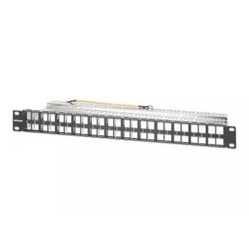 Intellinet 721028 panel de conexiones Keystone vacío, 48 puertos, 1U, apantallado, 19 pulgadas