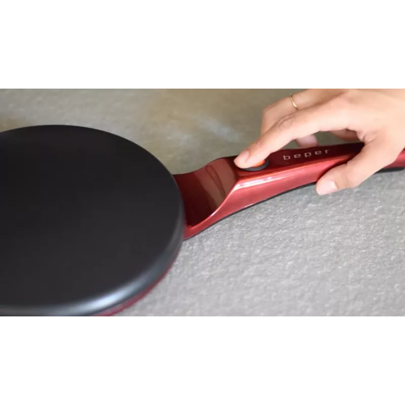Crepera Beper BT.710Y — máquina eléctrica para crepes, placa antiadherente