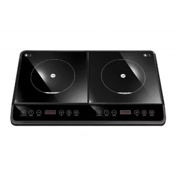 Placa de inducción LIN LI-35P2N, empotrable 2 zonas, 2000 W + 1500 W, control táctil, vitrocerámica