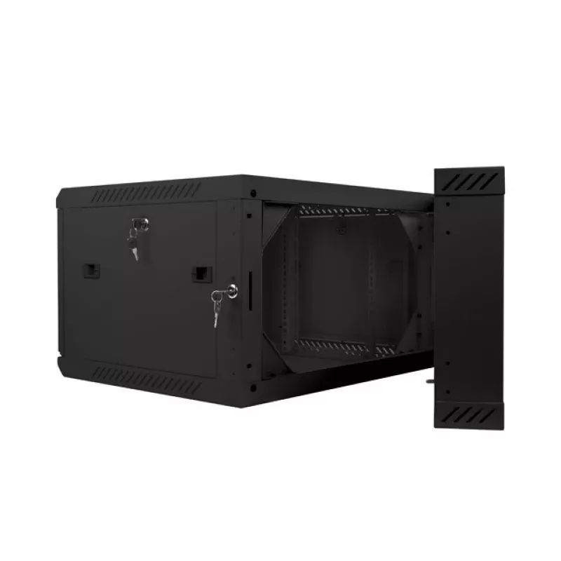 Rack de pared LANBERG WF02-6606-10B 6U 600x374,3x600 mm acero inoxidable negro