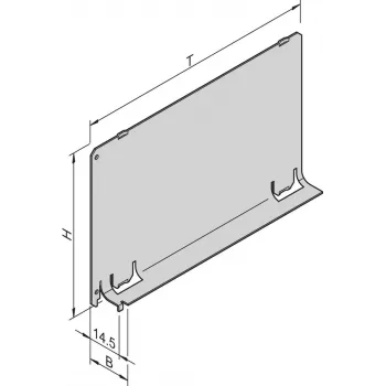 SCHROFF Deflector de aire - Tapa de ranura 3HE 12TE 220T (34562844)