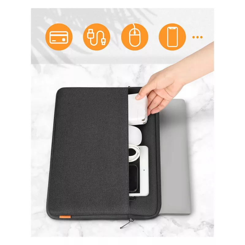 Funda tipo sleeve Inateck LB01005 para portátiles de 39,6 cm (15,6 pulgadas), negra