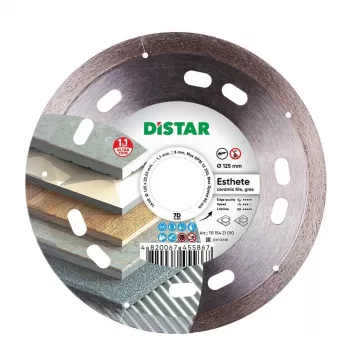 DISTAR DISCO DE CORTE DIAMANTADO ESTHETE 125 x 1,1 x 8 x 22,23 mm