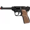 Revólver de policía de juguete de metal Gonher 8 disparos, construcción de metal, modelo 258441