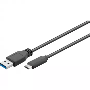 Wentronic Goobay Cable USB 3.0 SuperSpeed > USB-C™, 3 m - conector USB 3.0 (Type-A) > conector USB-C (73141)