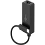 Adaptador USB-C a Ethernet Goobay negro – para conectar un PC o Apple MacBook a una red (76579)