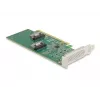 DeLOCK PCI Express 4.0 x16 Tarjeta a 4 x SFF-8639 NVMe - Bifurcación - Factor de forma Low Profile