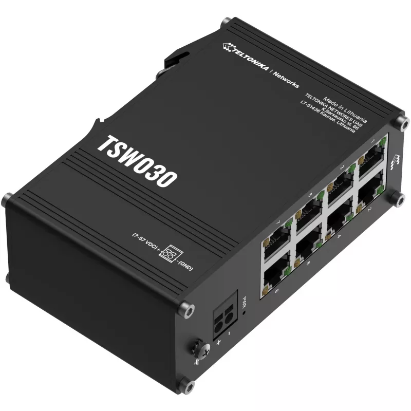 Teltonika TSW, Switch Ethernet industrial de 8 puertos no gestionado
