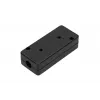 Toma de conexión Extralink CAT6 UTP, conector pasante, negro