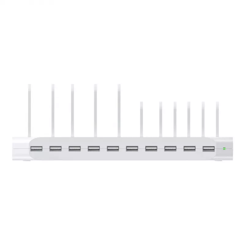 Estación de carga Unitek 10X USB 2.4A 60W blanco