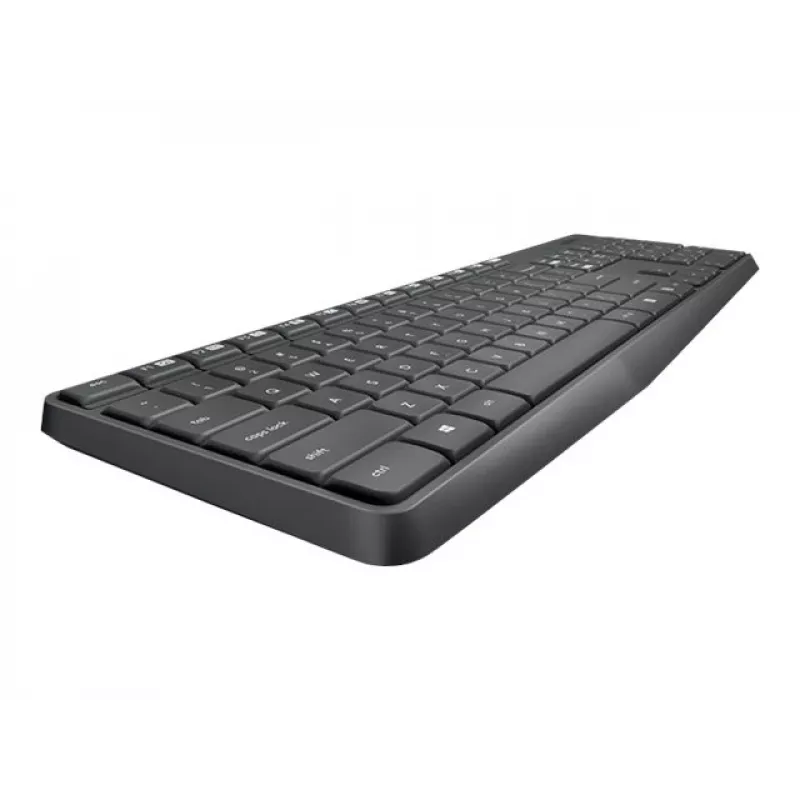 Logitech MK235 Conjunto duradero de teclado y ratón inalámbricos en gris