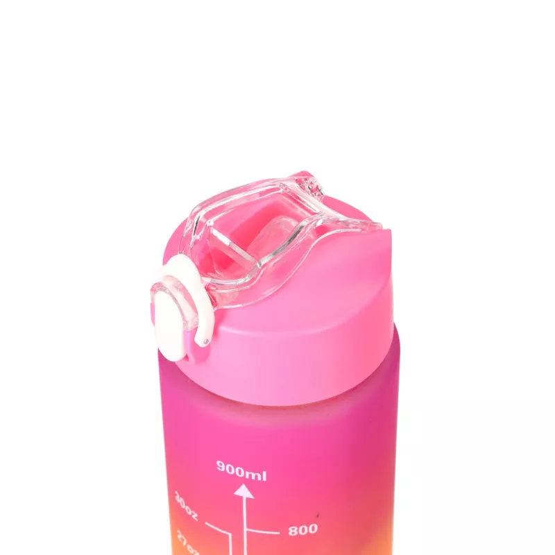 Extralink Botella de agua motivacional 3W1 Set rosa-naranja 2000ML+900ML+300ML