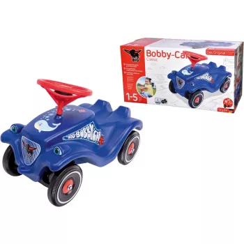 Correpasillos Simba-Dickie BIG Bobby-Car, propulsión por empuje, edad 1–5, 4 ruedas, azul/rojo