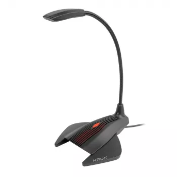 Micrófono de cable KRUX Prana Jack KRX0005 – cardioide, 20–20000 Hz, 16 bits, negro