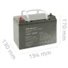 Batería SAI AGM sellada QOLTEC 53084 12V 36Ah LongLife