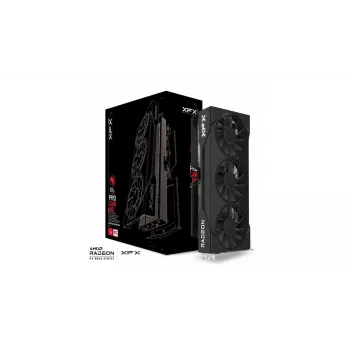 Tarjeta gráfica XFX Radeon RX 9060 XT 16GB GDDR6, 128-bit, PCIe 5.0, 3 ventiladores, 3 pantallas, 290×124×49 mm