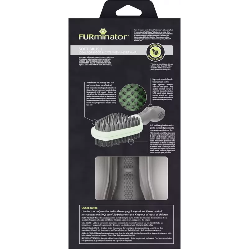 FURminator - Cepillo de doble cara para cachorros y gatitos