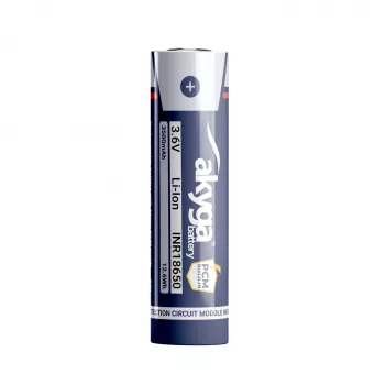 Akyga AKY2465 INR18650-35M-PCM Batería Li-Ion 18650 3,6 V 3500 mAh con protección PCM