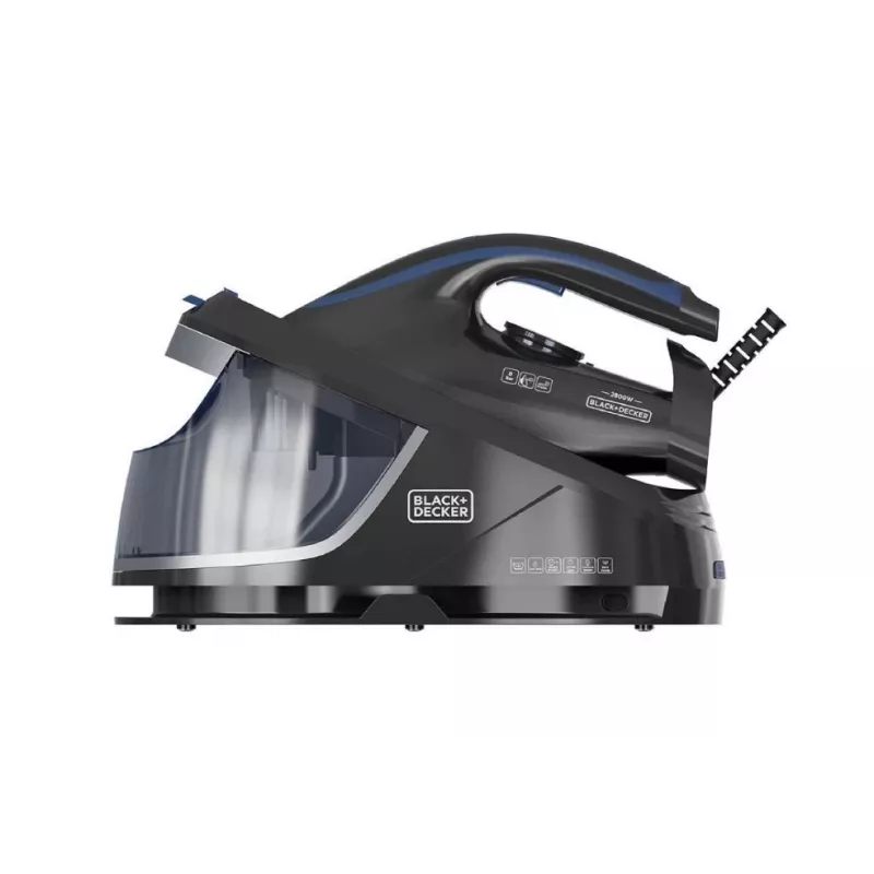 Central de planchado Black+Decker BXSS2800E 2800W, 8 bar, depósito de 1,5 L, vapor continuo 130 g/min, golpe de vapor 400 g/min