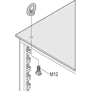 Kit de cáncamos de elevación Schroff M12 (4PCS/KIT) (23130072)