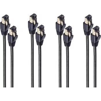 Cable de red ShiverPeaks BS08-41006-2 3 m Cat8.1 F/FTP (FFTP) RJ-45 a RJ-45 contactos dorados