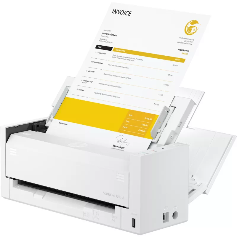 Escáner con ADF HP ScanJet Pro 4200 s1 600 x 600 DPI A4 azul blanco