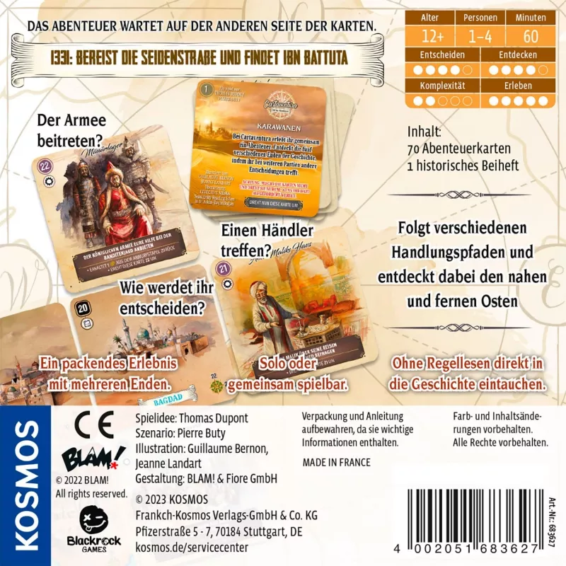 Cartaventura Caravanas, juego de cartas