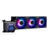 Refrigeración líquida todo en uno MSI MAG Coreliquid A15 360 — 3 ventiladores de 120 mm, radiador 394 x 120 x 27 mm, bomba 5V, RGB, compatible con LGA 1851