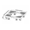 Base móvil MACLEAN MC-855, soporte robusto de ancho ajustable para lavadoras y frigoríficos
