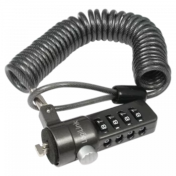 LogiLink NBS004 Candado de cable negro 1,8 m