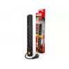 HSK DATA S10 3 m cable alargador 10 tomas AC interior/exterior negro