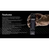 Linterna de mano Nitecore EDC29 carcasa de acero inoxidable, 2 LED, 15–6500 lm, IP54, recargable por USB