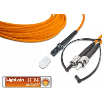 Lightwin Cable de conexión de fibra óptica dúplex de alta calidad, MM OM2, MTRJ - ST cable de conexión de fibra óptica (LDP-50 MTRJ-ST 2.0)