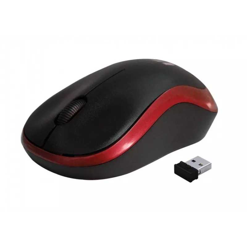 Ratón óptico inalámbrico Rebeltec METEOR rojo RBLMYS00049 USB