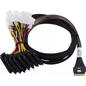 Cable Adaptec 1x SFF8654 x8 -> SFF8639 8xU.3 interno 0,8 m SlimSAS - 8SFF-8639 x1 and3 Tri-Mode SAS/SATA/NVMe