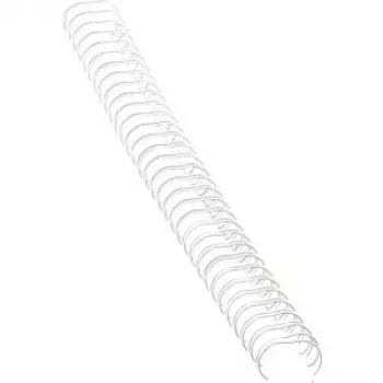 Fellowes - Espiral de encuadernación - 10 mm - 34 anillas - A4 (210 x 297 mm) - 80 hojas - Plata - 100 uds. (5327901)