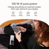 Batería portátil Green Cell PBGC25UD, 25200 mAh, Li‑Ion, 140 W de potencia total, 2× USB‑C + 1× USB‑A, pantalla OLED, carcasa de aluminio