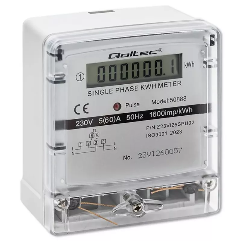 Contador electrónico monofásico de consumo eléctrico 230V LDC