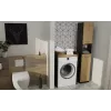 Armario de lavadero Top e Shop POLA para lavadora – antracita / roble artisan