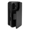 Funda de piel para iPhone 16, negra