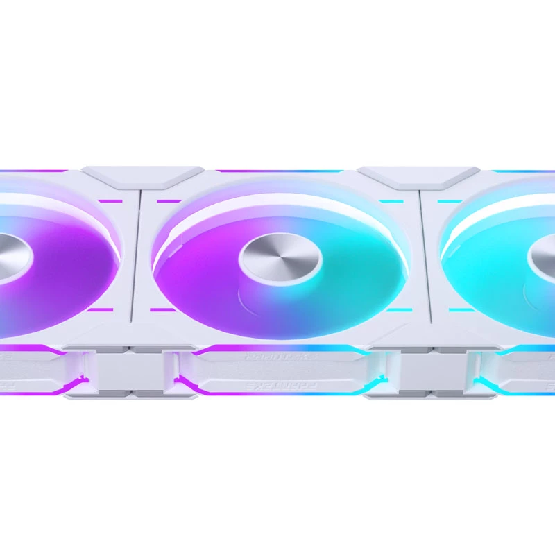 Ventilador de caja Phanteks D30-140 140 mm Blanco PWM pack de 3 — 140x30 mm, 250–1800 rpm, FDB