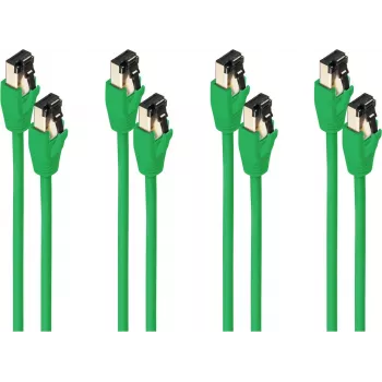 Cable de red ShiverPeaks BS08-41003-4 Cat8.1 0,25 m F/FTP verde