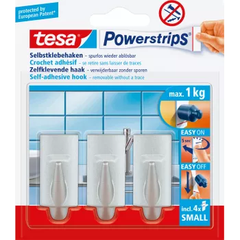 Gancho universal TESA 57544-00010-03 cromado para interiores 3 uds.
