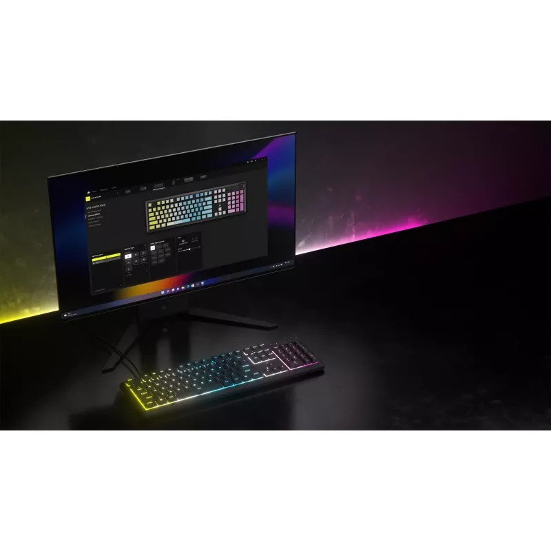 Teclado Corsair CH-9226D65-DE Gaming USB QWERTZ Alemán Gris