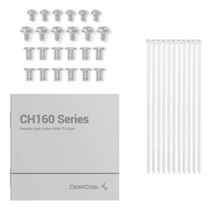 DeepCool CH160 WH Small Form Factor (SFF) blanco