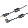Cable USB S/CONN 13-10002 USB 2.0 1 m negro