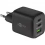 Goobay 64753 Cargador para dispositivos móviles Auriculares - Smartphone - Tablet Negro AC Carga rápida Interior (64753)