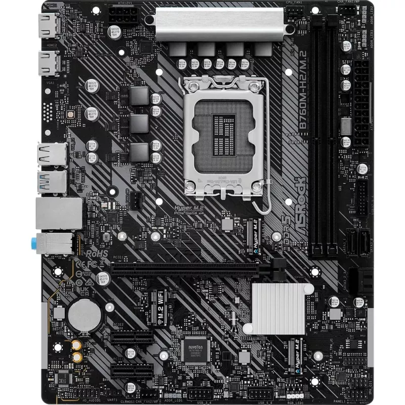 Placa base ASRock B760M-H2/M.2 DDR5 LGA1700 Micro-ATX